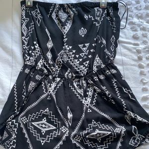 Tribal print romper